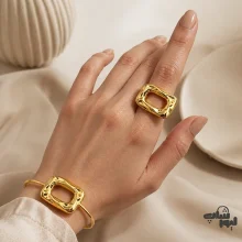 دستبند بنگل و انگشتر دخترانه 870