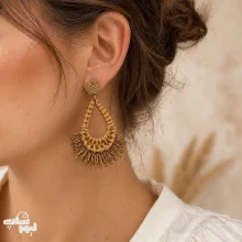 گوشواره ترند مدل حصیری کد 750